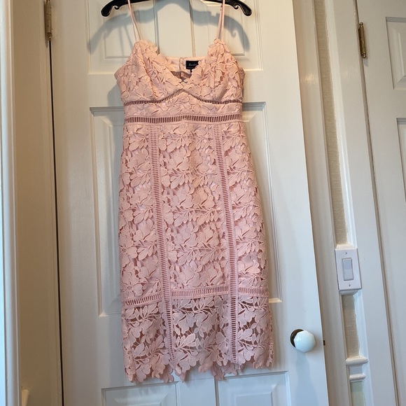 Bardot floral lace midi dress - Picture 3 of 6